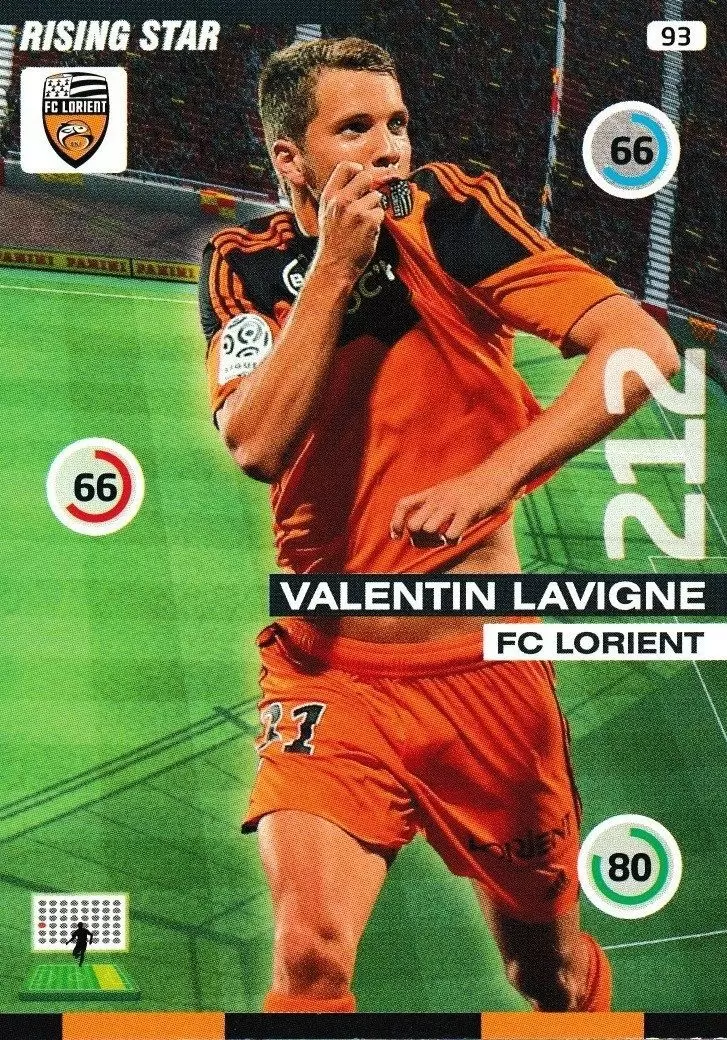Adrenalyn XL : 2015-2016 (France) - Valentin Lavigne - FC Lorient