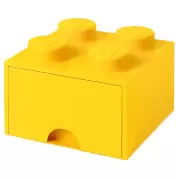 Rangements LEGO - LEGO Storage 4 Knob Brick - 1 Drawer (Bright Yellow)