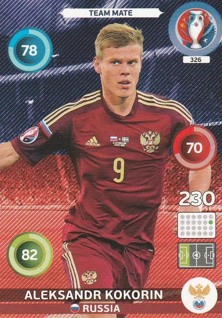 Adrenalyn XL - Euro 2016 - Aleksandr Kokorin - Russia