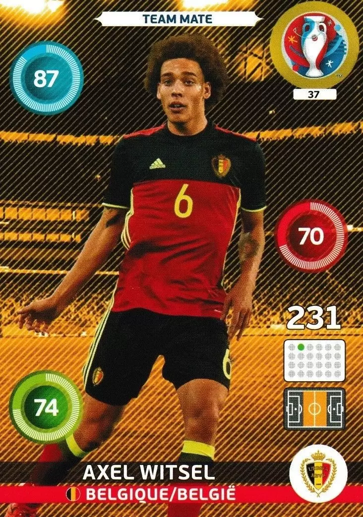 Adrenalyn XL - Euro 2016 - Axel Witsel - Belgique/België