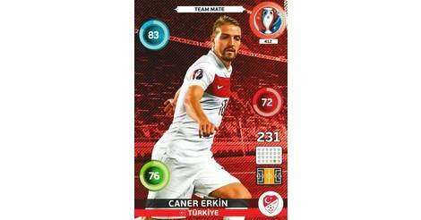 Caner Erkin Turkiye Adrenalyn Xl Euro 2016 Card 412