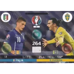 Marco Verratti (Italia) / Zlatan Ibrahimović (Sverige) - UEFA Euro 2016