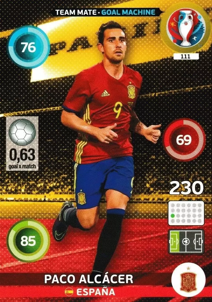 Adrenalyn XL - Euro 2016 - Paco Alcácer - España