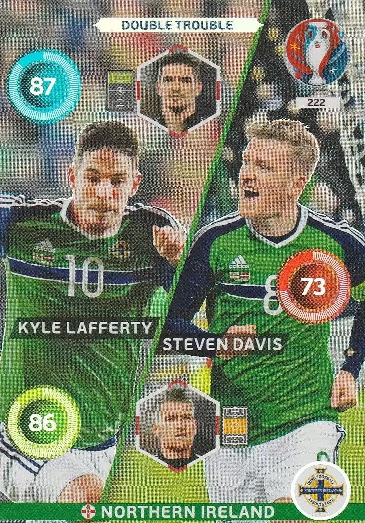 Adrenalyn XL - Euro 2016 - Steven Davis / Kyle Lafferty - Northern Ireland