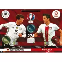 Thomas Müller (Deutschland) / Robert Lewandowski (Polska) - UEFA Euro 2016