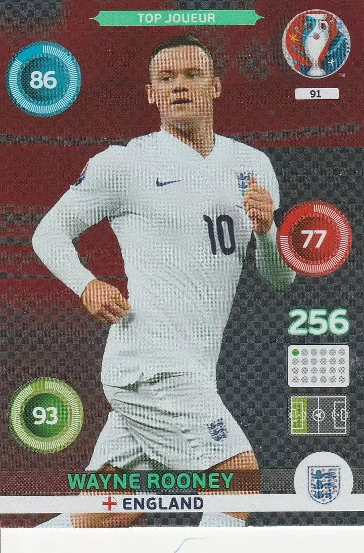 Adrenalyn XL - Euro 2016 - Wayne Rooney - England