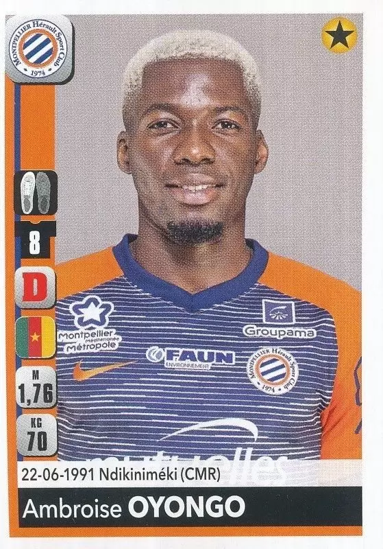 Championnat de France 2018-2019 - Ambroise Oyongo - Montpellier Hérault SC