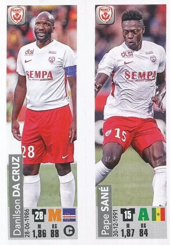 Championnat de France 2018-2019 - Danilson Da Cruz / Pape Sané - AS Nancy Lorraine