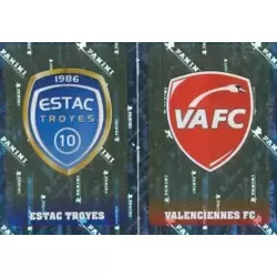 Écussons (Estac Troyes / Valenciennes FC) - Estac Troyes / Valenciennes FC