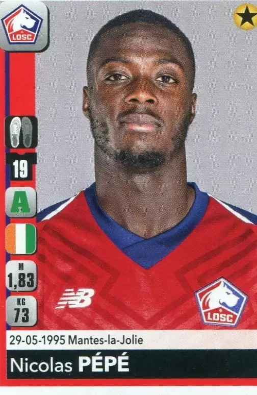 Championnat de France 2018-2019 - Nicolas Pépé - LOSC Lille