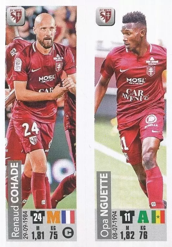 Championnat de France 2018-2019 - Renaud Cohade / Opa Nguette - Metz FC