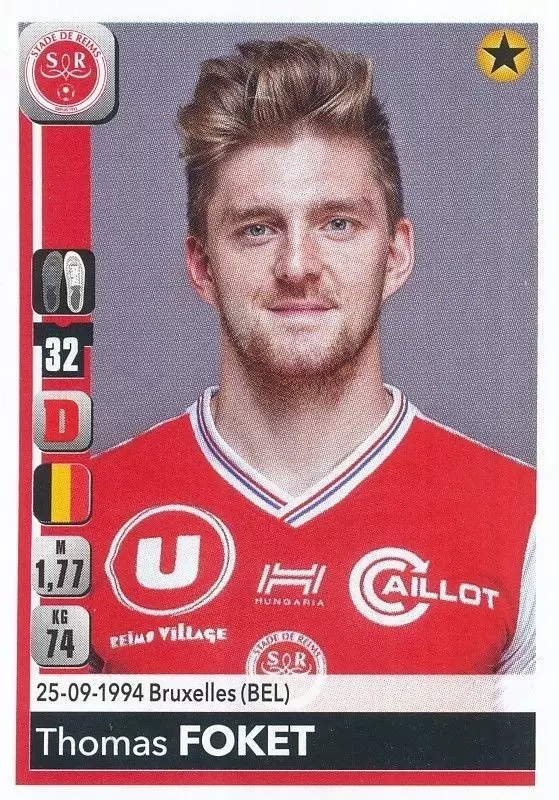Championnat de France 2018-2019 - Thomas Foket - Stade de Reims