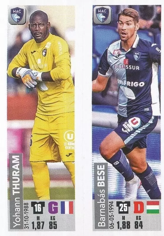 Championnat de France 2018-2019 - Yohann Thuram / Barnabás Bese - Havre AC