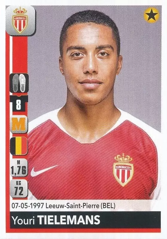 Championnat de France 2018-2019 - Youri Tielemans - AS Monaco