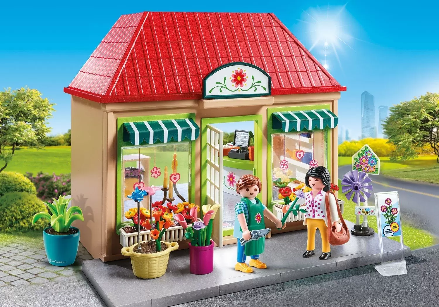 Playmobil dans la ville - Mon magasin de fleurs