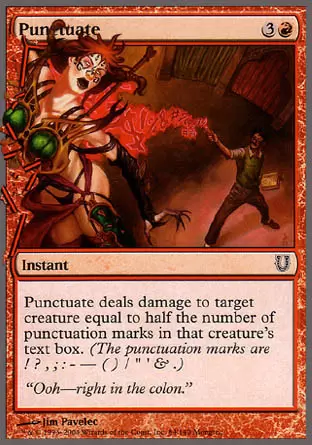 Unhinged - Ponctuation