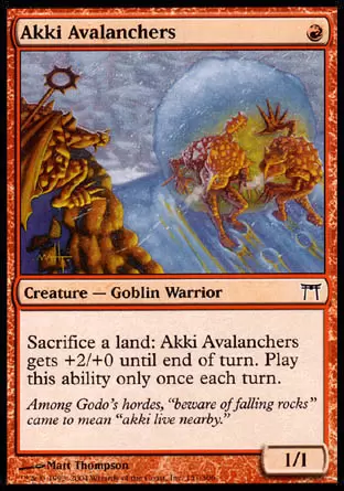 Guerriers de Kamigawa - Avalancheurs akki