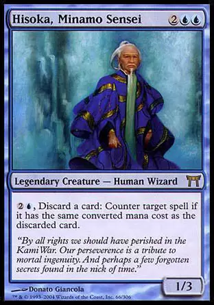 Guerriers de Kamigawa - Hisoka, sensei de Minamo