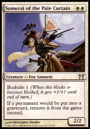 Guerriers de Kamigawa - Samouraï du Rideau pâle