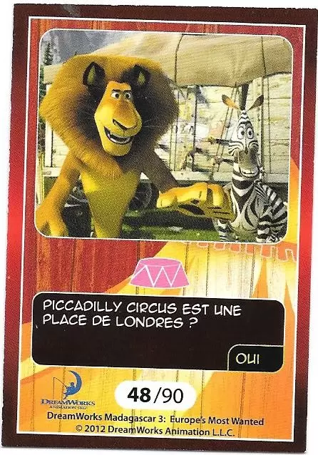 Le Collector Madagascar 3 (CORA / Match) - ALEX - Question 4