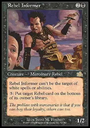 Prophétie - Informateur rebelle