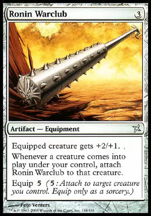 Traîtres de Kamigawa - Massue de guerre de ronin