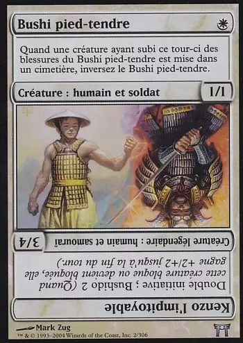 Guerriers de Kamigawa - Bushi pied-tendre Foil