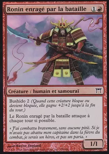 Guerriers de Kamigawa - Ronin enragé par la bataille Foil