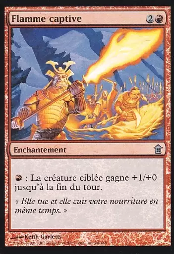 Libérateurs de Kamigawa - Flamme captive Foil
