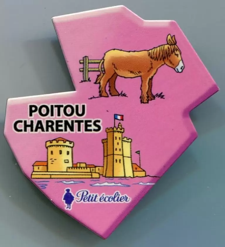 Magnets Petit Ecolier - Cours de Géographie - Poitou-Charentes