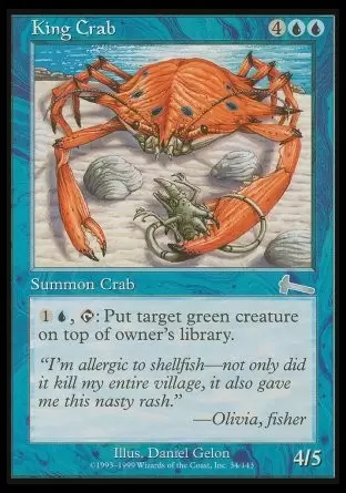 L\'héritage d\'Urza - Crabe royal