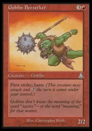 La destinée d\'Urza - Berserker Gobelin