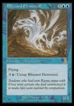 La destinée d\'Urza - Élemental de Blizzard