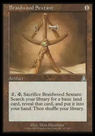 La destinée d\'Urza - Sextant de bois natté