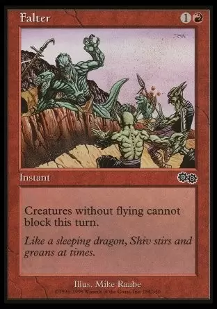 Saga d\'Urza - Perte d\'équilibre