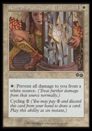 Saga d\'Urza - Rune de protection : Blanc