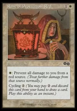 Saga d\'Urza - Rune de protection : Rouge