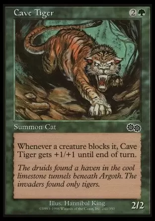 Saga d\'Urza - Tigre des cavernes