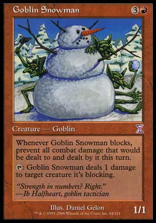 Spirale Temporelle - Bonhomme de neige gobelin