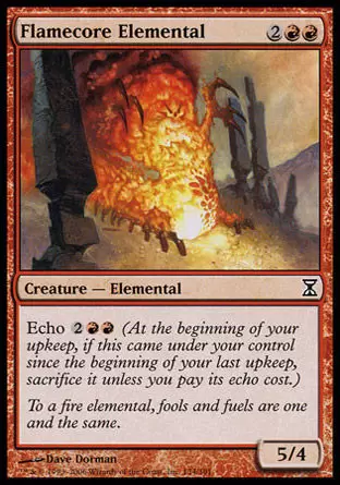 Spirale Temporelle - Élémental au coeur de feu