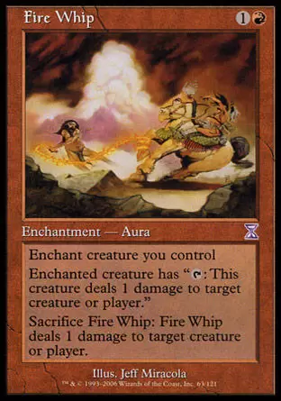 Spirale Temporelle - Fouet de feu