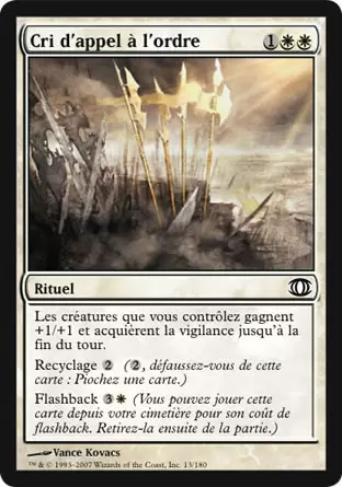 Vision de l\'Avenir (Future Sight) - Cri d\'appel à l\'ordre