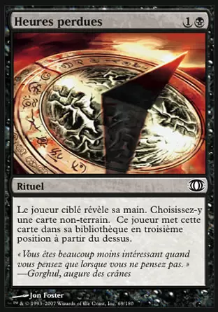 Vision de l\'Avenir (Future Sight) - Heures perdues