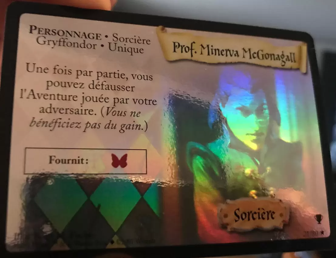 Harry Potter - La Coupe de Quidditch - Prof. Minerva McGonagall - holographique
