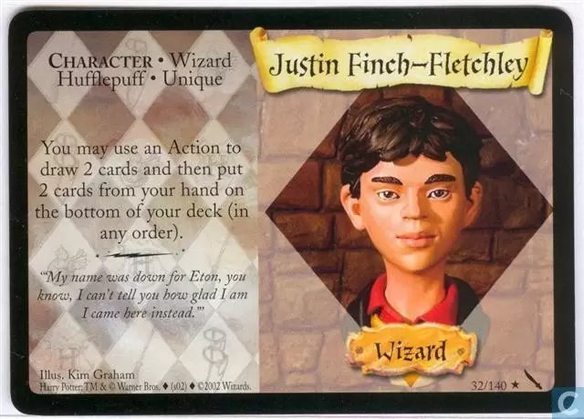 Harry Potter - The Chamber of Secrets - Justin Finch-Fletchley
