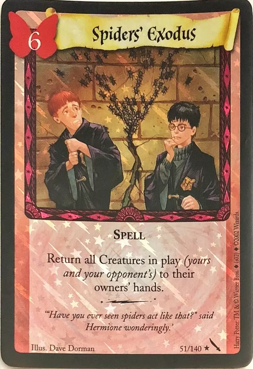 Harry Potter - The Chamber of Secrets - Spiders\' Exodus Foil