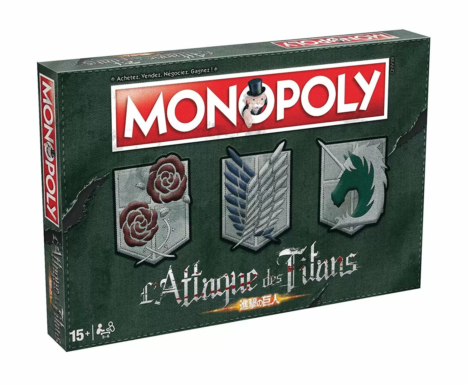 Monopoly Manga, BD, Comics - Monopoly - L\'Attaque des Titans