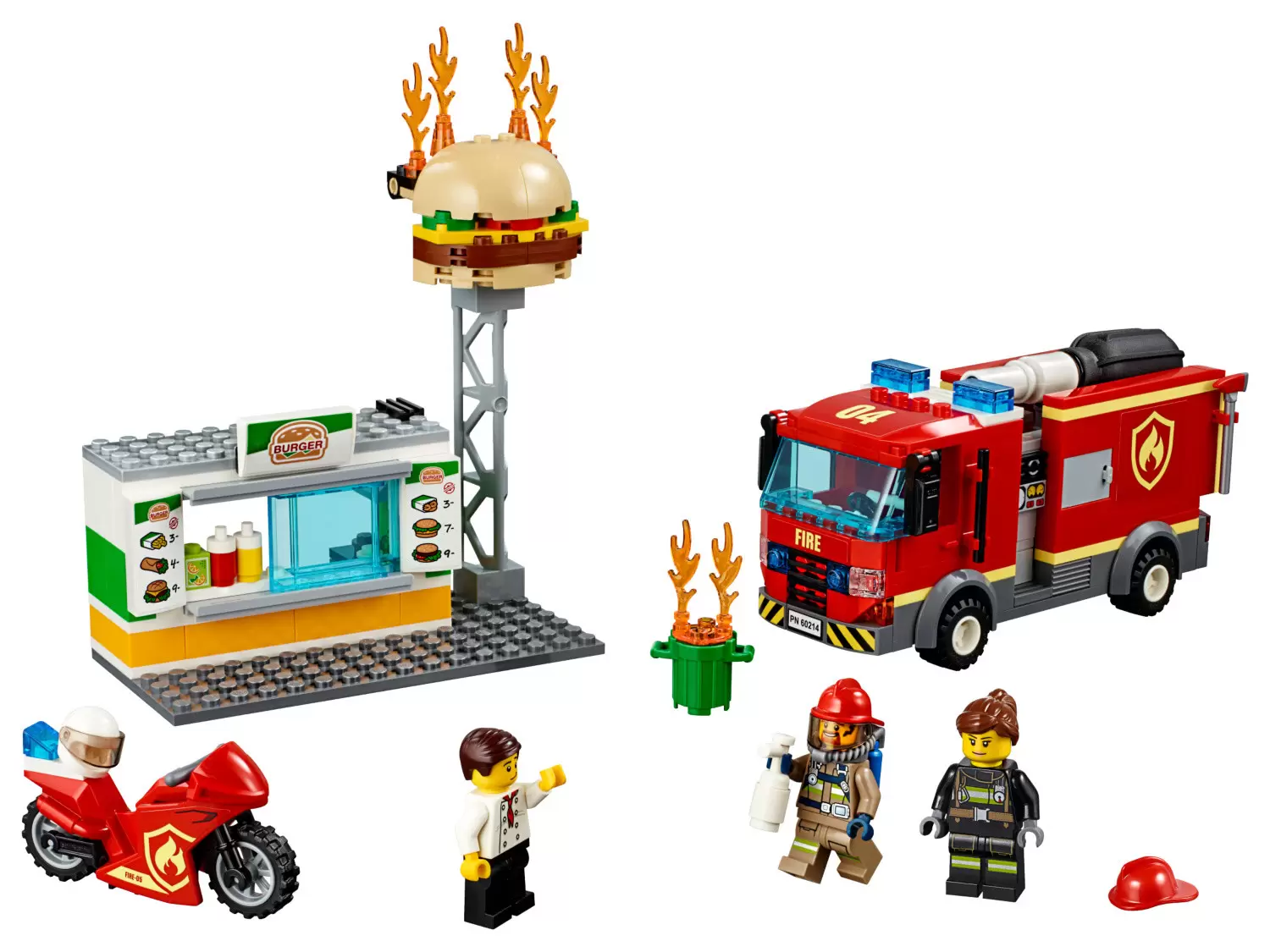 LEGO CITY - L’intervention des pompiers au restaurant de burgers