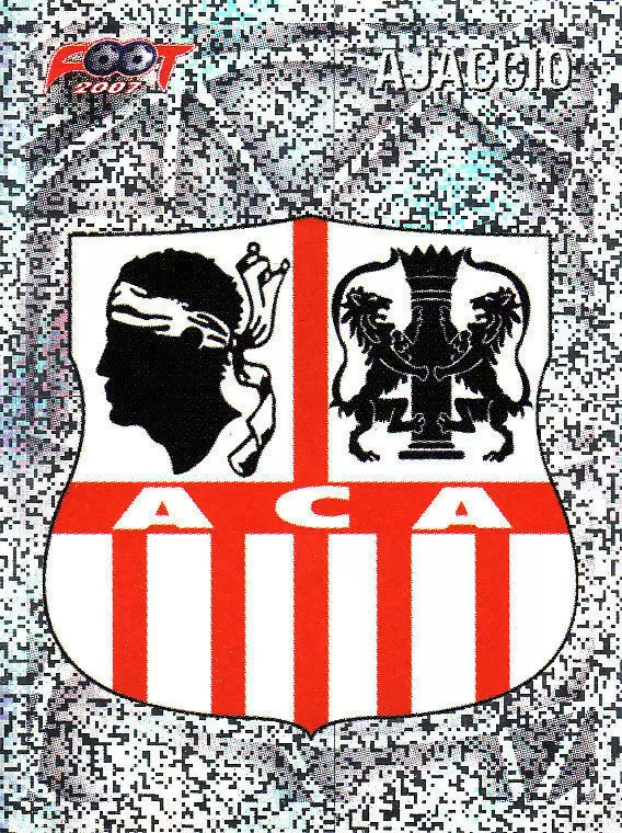 Foot 2007  - Championnat de France De L1 et L2 - Ajaccio Écusson - Ajaccio