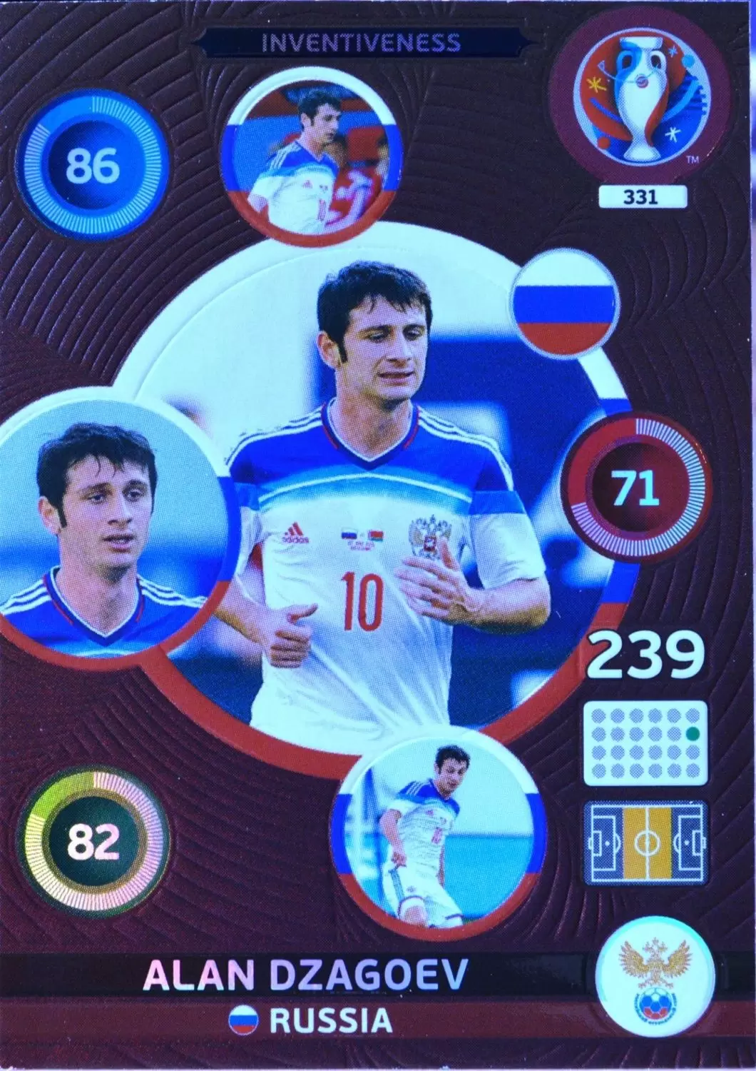 Adrenalyn XL - Euro 2016 - Alan Dzagoev - Russia